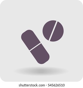 icon of a pill