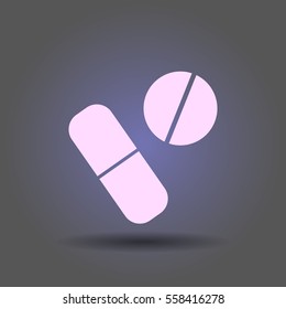 icon of a pill