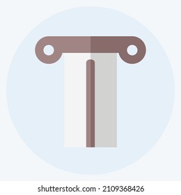 Icon Pillar - Flat Style- Simple illustration, Good for Prints , Announcements, Etc