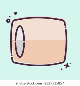 Icon Pillow. related to Orthopedic symbol. MBE style. simple design editable. simple illustration