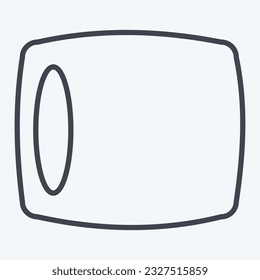 Icon Pillow. related to Orthopedic symbol. line style. simple design editable. simple illustration