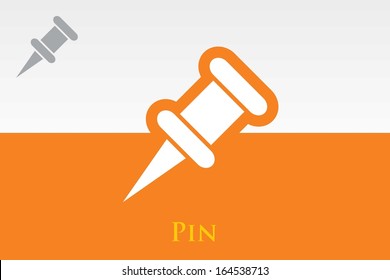 Icon of Pin. EPS-10