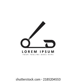 diseño de ilustraciones de silueta de pin y loop