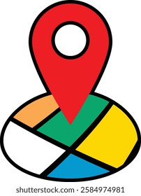 icon pin map locations symbol