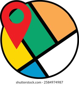 icon pin map locations symbol