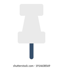 icon pin note using flat style and blue color dominate