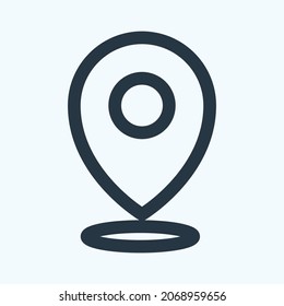 Icono Punto 2 - Estilo de línea - Ilustración simple, trazo editable, vector de plantilla de diseño, Buena para impresiones, carteles, anuncios, anuncios, gráficos de información, etc.