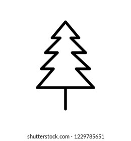 icon pine tree snow winter christmas