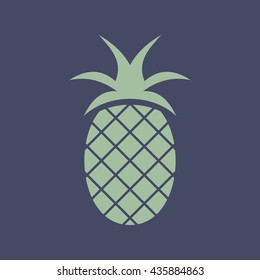 Icon of Pineapple. Eps-10.