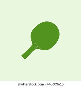 Icon of ping-pong racket.