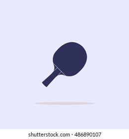 Icon of ping-pong racket.