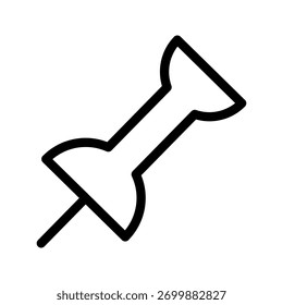 Vector de icono de ilustración anclado