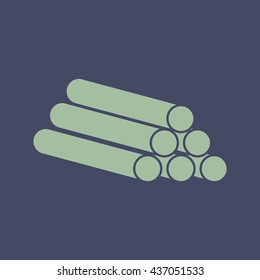 Icon of Pipe. Eps-10.