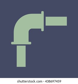 Icon of Pipe. Eps-10.