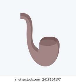 Icon Pipe. related to Hipster symbol. flat style. simple design editable. simple illustration
