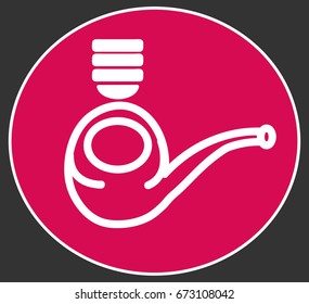 
Icon of a pipes. Vector illustration
