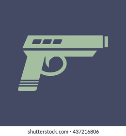 Icon of Pistol. Eps-10.