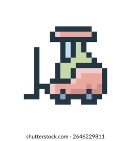 Icon pixel of a forklift