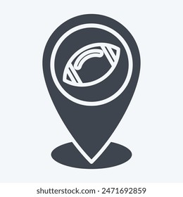 Icon Place Holder. related to Rugby symbol. glyph style. simple design illustration