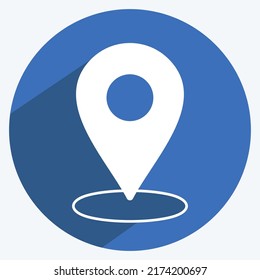 Icon Placeholder. suitable for Web Interface symbol. long shadow style. simple design editable. design template vector. simple symbol illustration