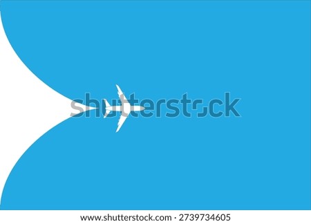 icon plane concept vector Airplane fly up into the sky. Concept for travel, tourism. Template design for business idea, leadership, success, creative idea, poster, banner, cover


