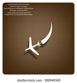  icon plane. The plane is landing. icon. vector design