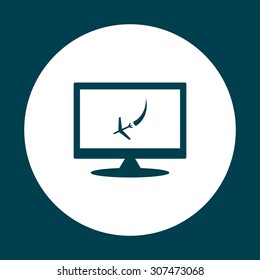  icon plane. The plane is landing. icon. vector design
