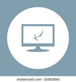  icon plane. The plane is landing. icon. vector design