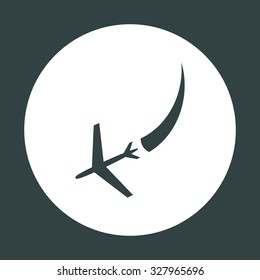  icon plane. The plane is landing. icon. vector design