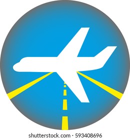 Icon plane on runway