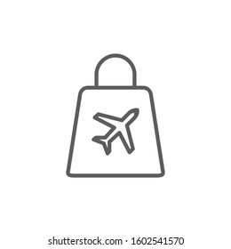 icon plane icon shop vector illustration logo template for many purpose. Isolated on white background