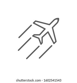 icon plane vector illustration logo template for many purpose. Isolated on white background