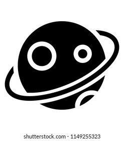 
Icon of a planet icon having a ring around it depicting saturn
