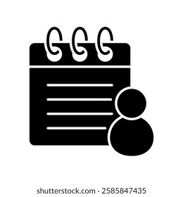 Icon a planner, isolated against a clean background.