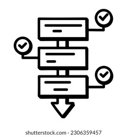 An icon of planning in doodle design 