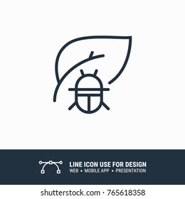 Icon plant pests graphic design single icon vector illustration