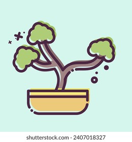 Icon Plant. related to Home Decoration symbol. MBE style. simple design editable. simple illustration