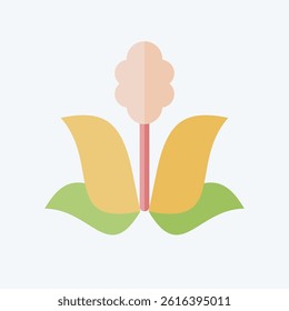 Icon Plant. related to Save the World symbol. flat style. editable