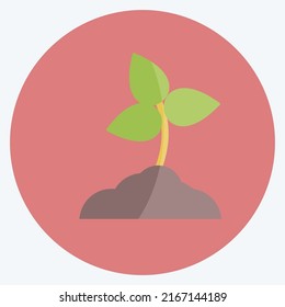 Icon Planting. suitable for Garden symbol. flat style. simple design editable. design template vector. simple symbol illustration