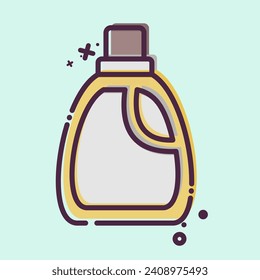 Icon Plastic. related to Plastic Pollution symbol. MBE style. simple design editable. simple illustration