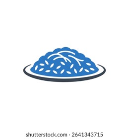 Icon of a plate filled with rice