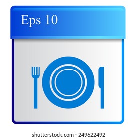 icon of the plate fork and knife