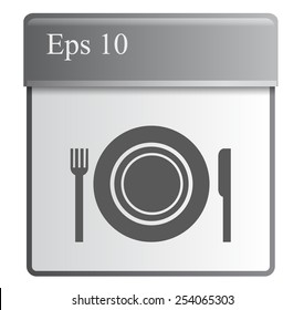 icon of the plate fork and knife