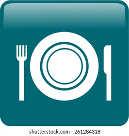 icon of the plate fork and knife