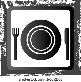 icon of the plate fork and knife