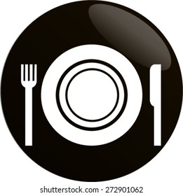 icon of the plate fork and knife