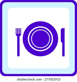 icon of the plate fork and knife