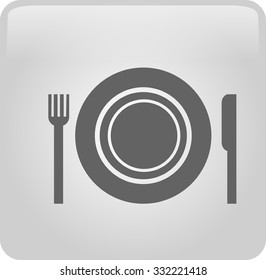 icon of the plate fork and knife