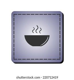 icon of the plate for soup