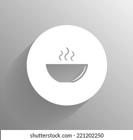 icon of the plate for soup